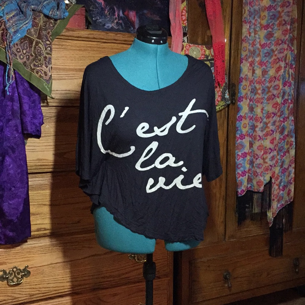 C’est La Vie Black T-shirt